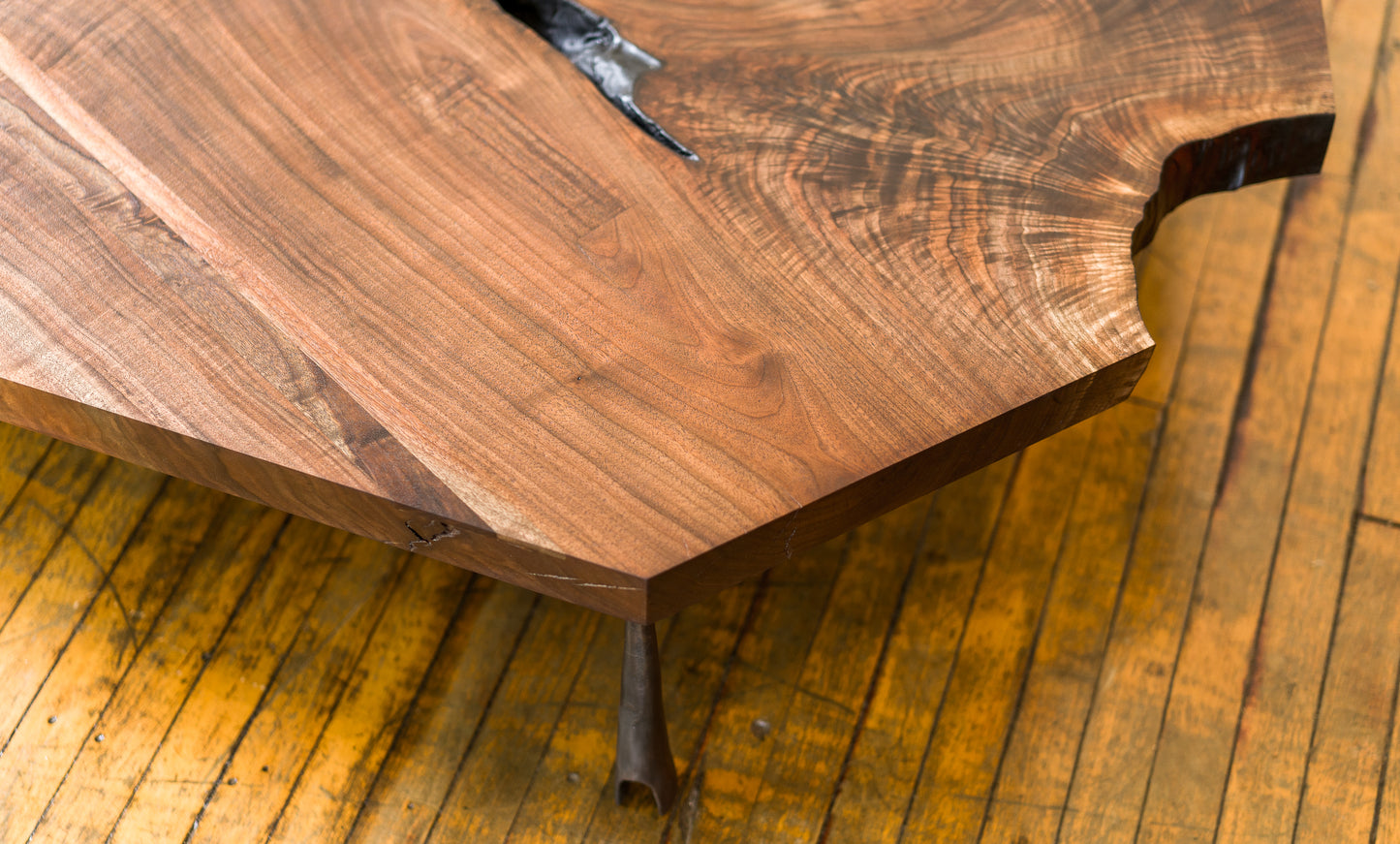 Massive Walnut Low Table.