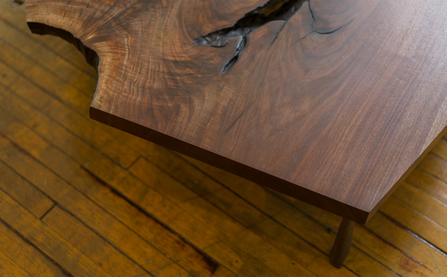 Massive Walnut Low Table.