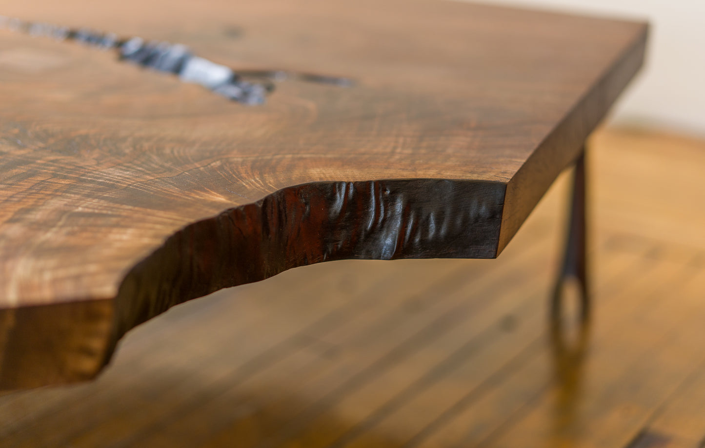 Massive Walnut Low Table.