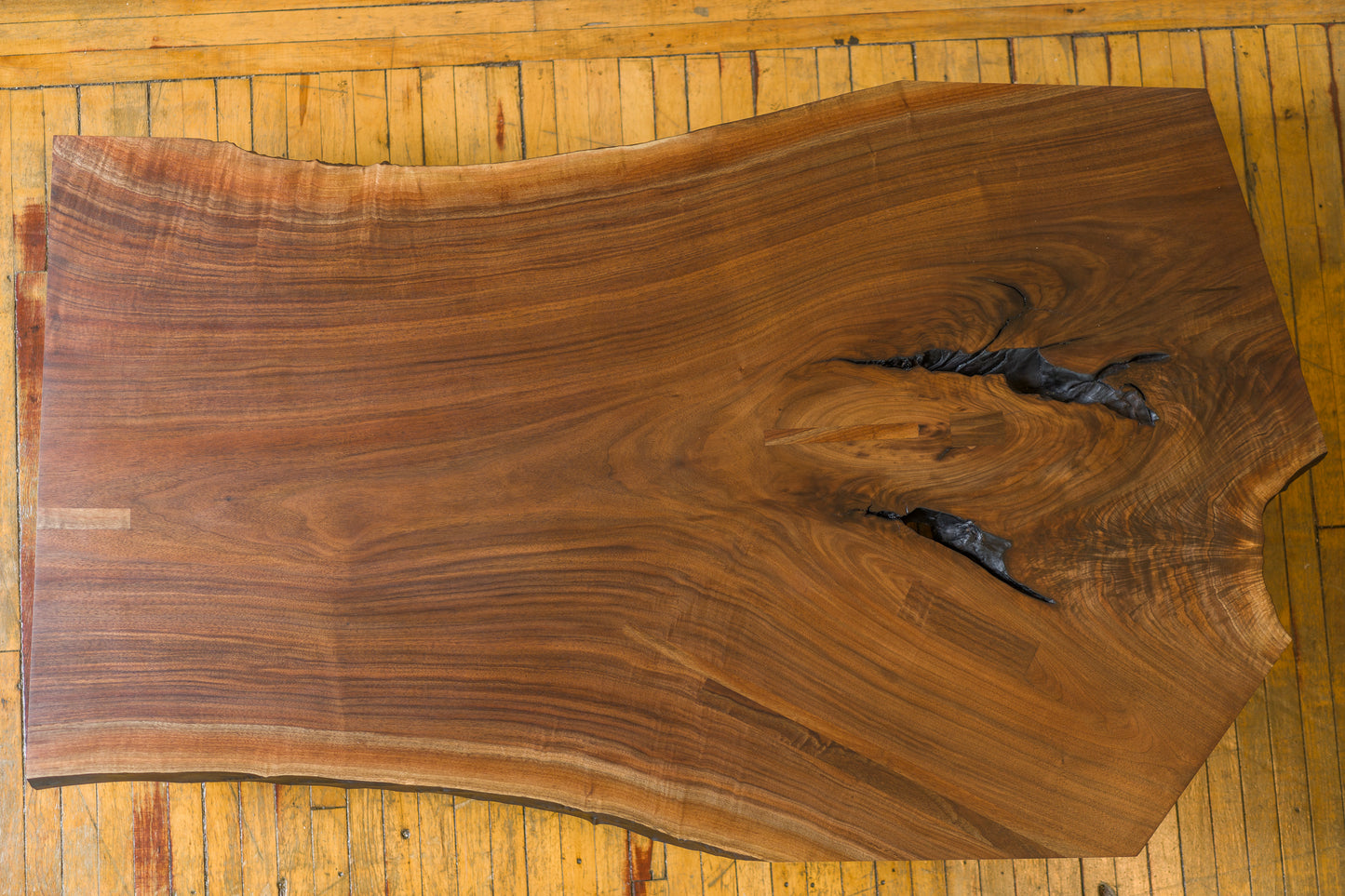 Massive Walnut Low Table.